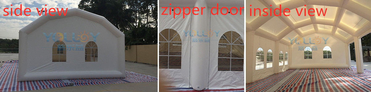 detailed images of huge inflatable party tent 