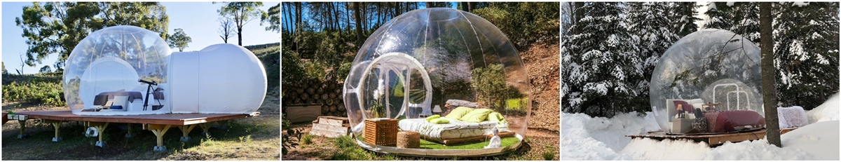 inflatable bubble tent