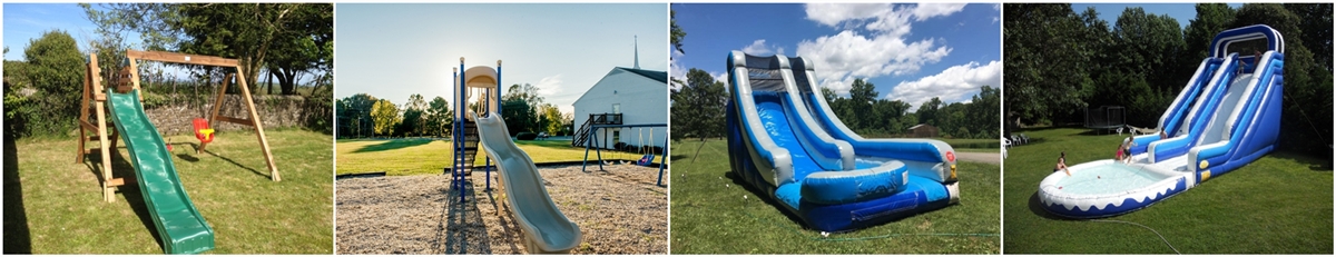 outdoor inflatable slides