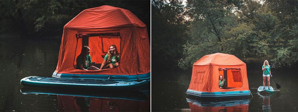 inflatable shoal floating tent