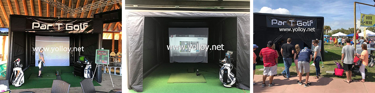 clients' feedback of inflatable golf simulator building