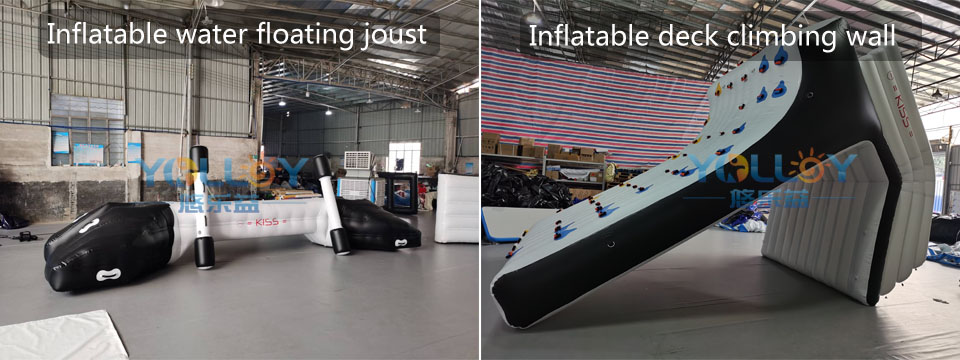 inflatable joust and climbing wall