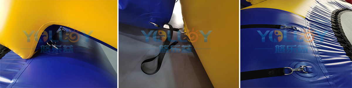 details of  inflatable water trampoline with slide