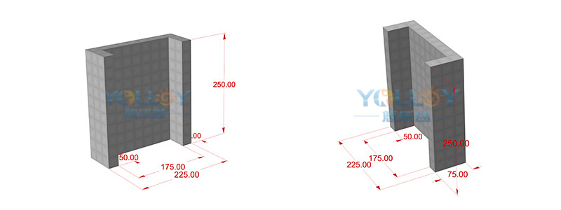 3D design of portable inflatable office u-shaped wall