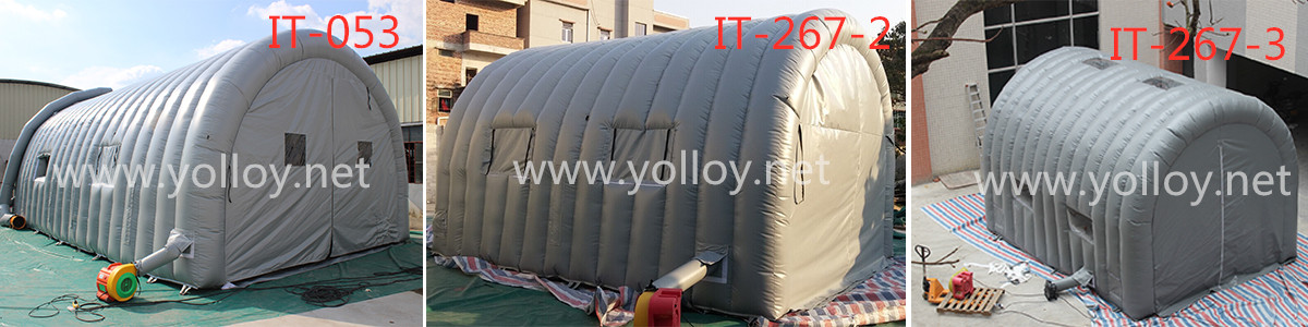 inflatable ventilated spray booth