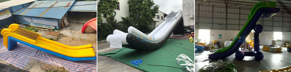 inflatable dock slide
