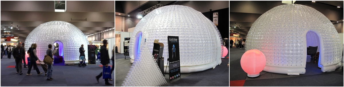 transparent inflatable event tent