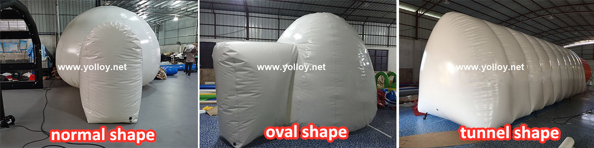 inflatable ice igloo dome tent in different shape and size