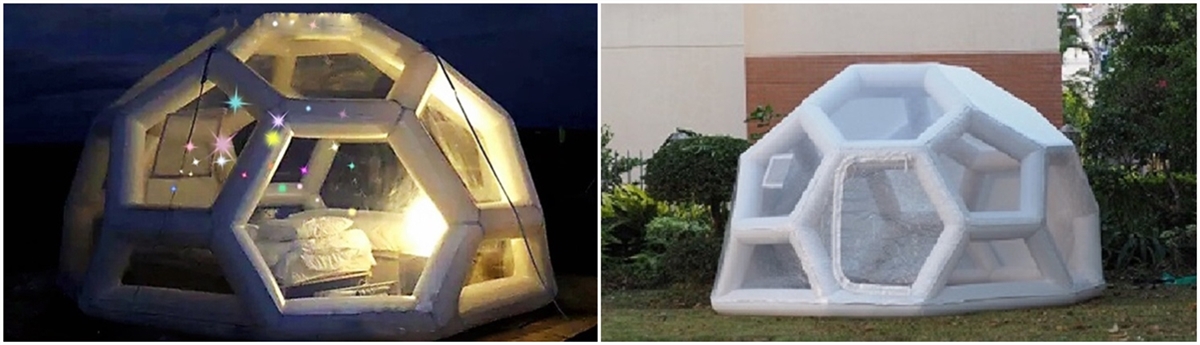 inflatable bubble starry night tent