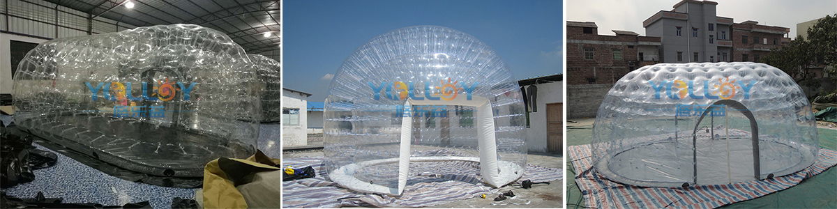 inflatale bubble dome tent