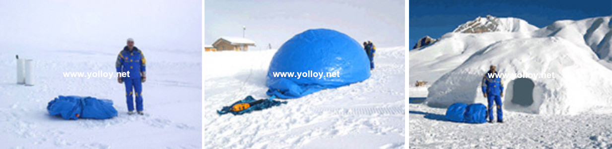 some pictures of igloo former inflatable