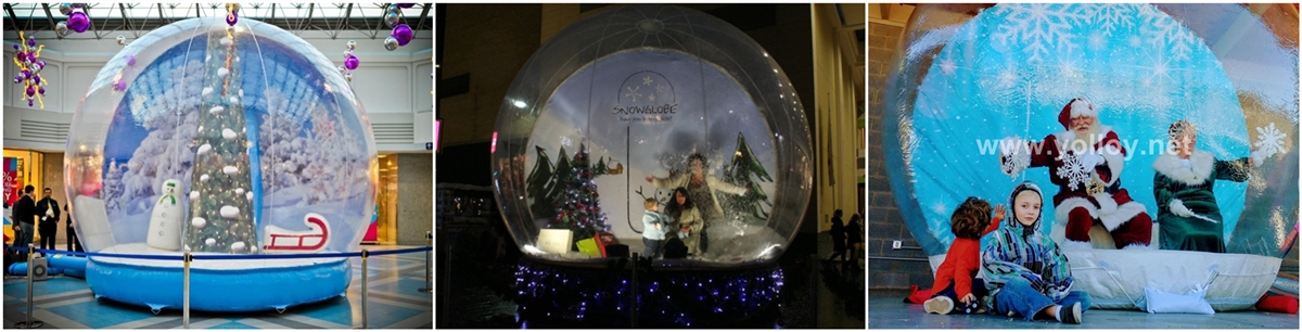 inflatable snow globe