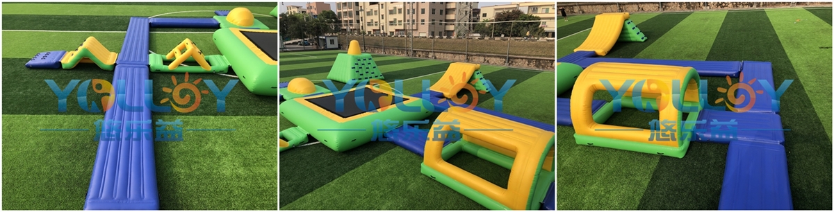 inflatable floating water park