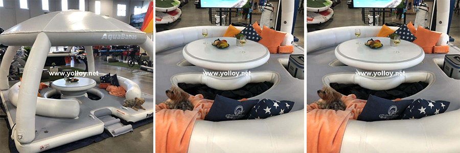 More detailed pictures of yacht inflatable platform