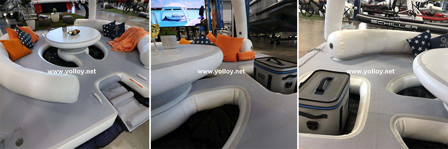 More detailed pictures of yacht inflatable platform