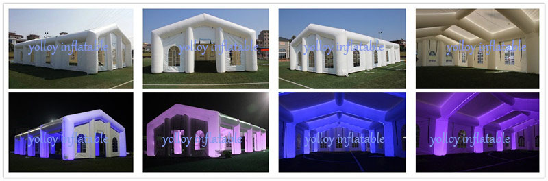 white wedding inflatable tent