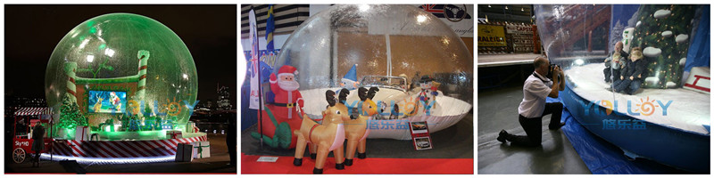 Client's feedback of inflatable snow globe (2)