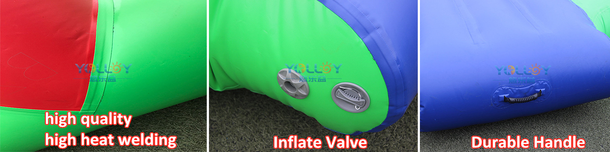 Detailed pictures of inflatable water playground