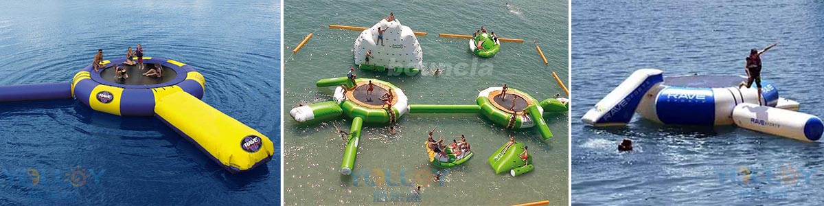 Inflatable Water Trampoline With Slide
