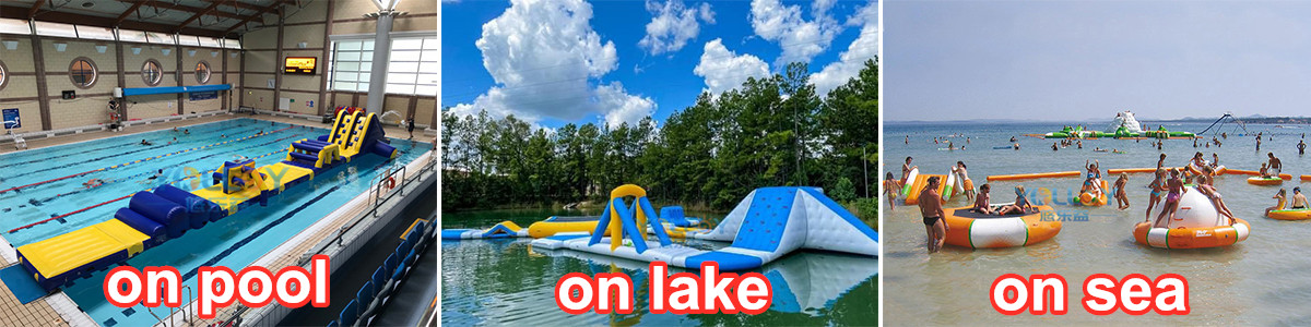 inflatable floating water park