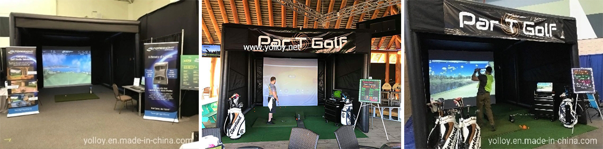 feedback of the mobile inflatable golf simulator tent