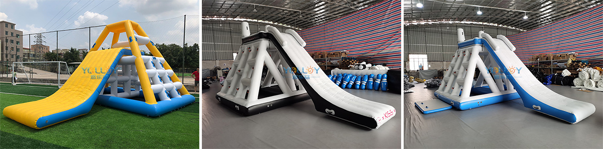 inflatable floating water slide