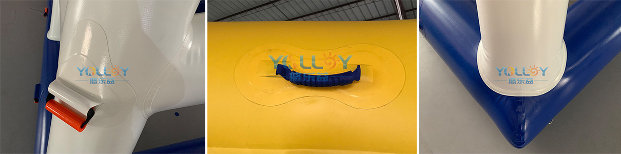 workmanship of  inflatable climbing wall with slide