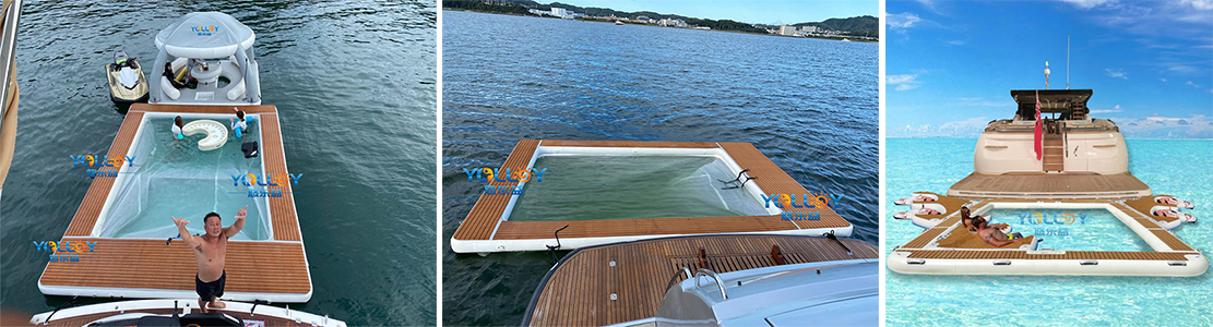 client's feedback of yacht pool with anti-jellyfish net