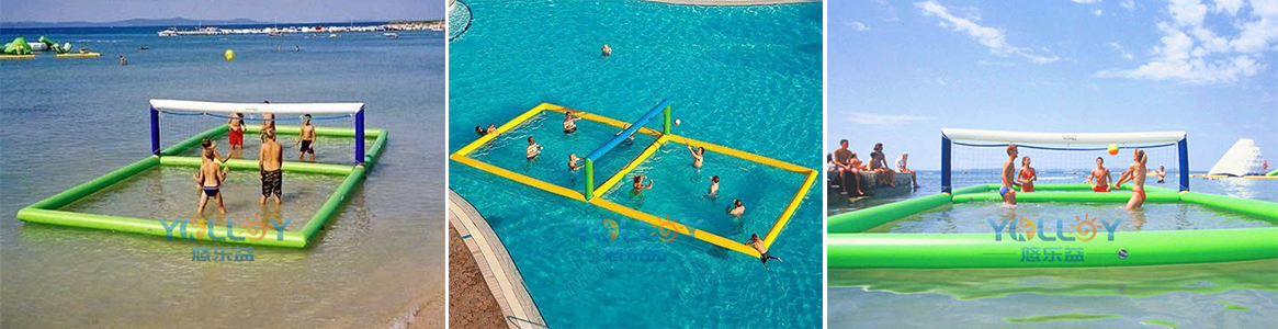 inflatable water floating volleyball court