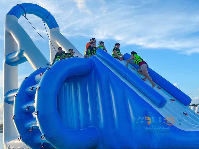 large inflatable water slide