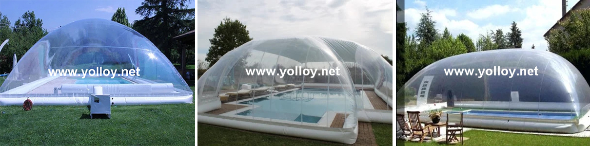 inflatable pool cover tent
