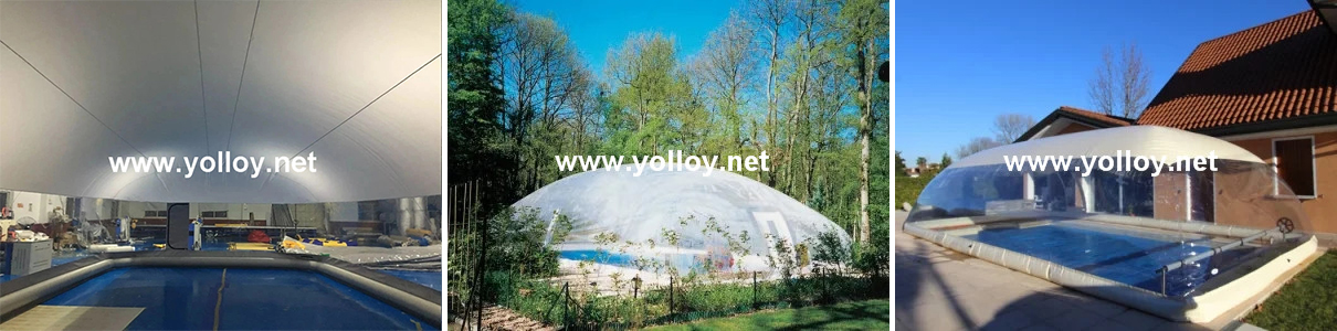 inflatable pool cover tent