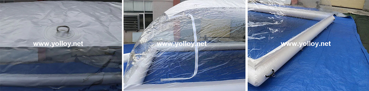detailed pictures of inflatable swimming pool cover