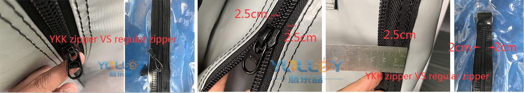 YKK zipper VS regular zipper