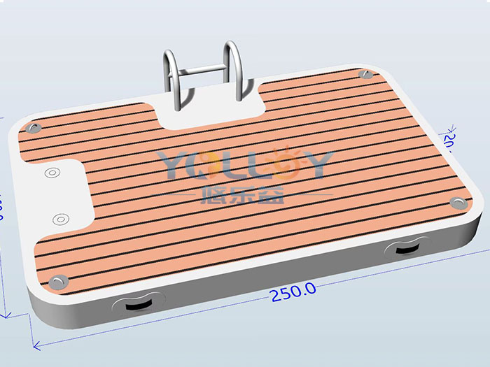 3D drawing of water platform