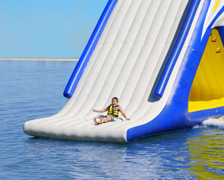 free fall water slide island