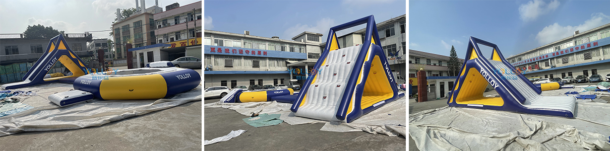 Inflatable water amusement park 
