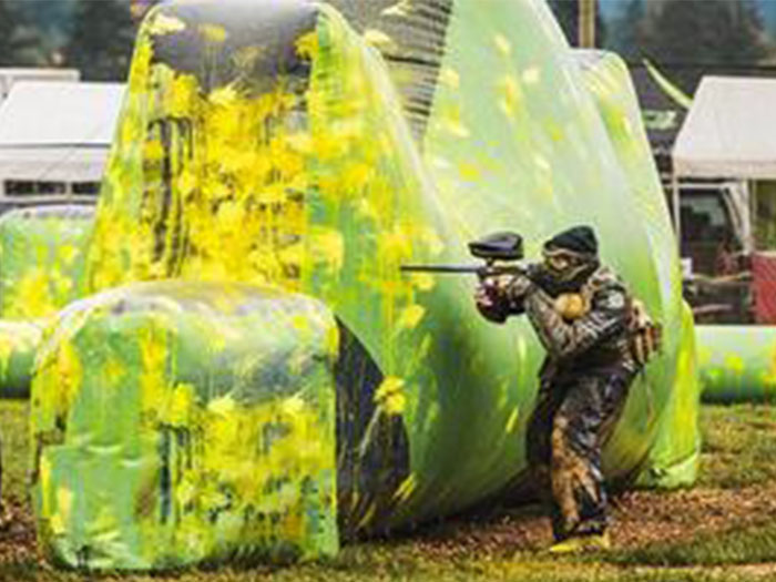 paintball game inflatable bunker