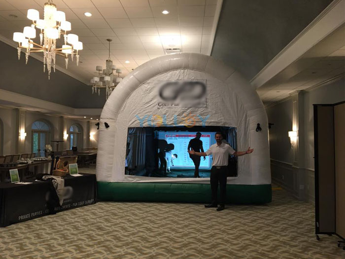 indoor golf air tent