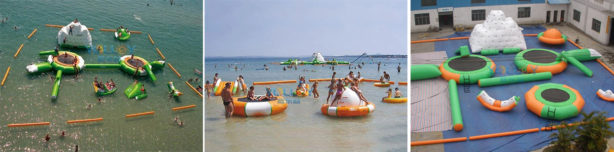 inflatable floating water park