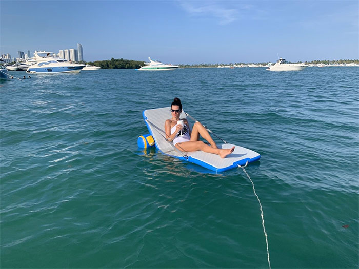 water lounge chair