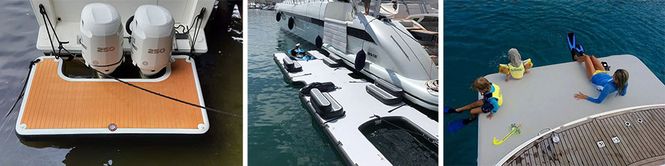 boat inflatable platform