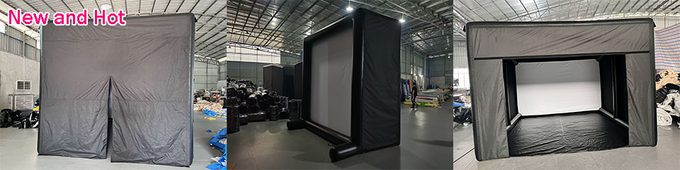 golf simulator tent