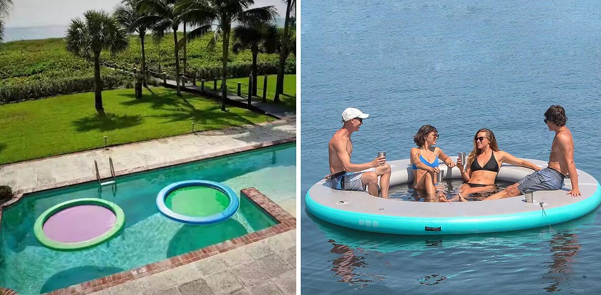Inflatable Circular Mesh Dock