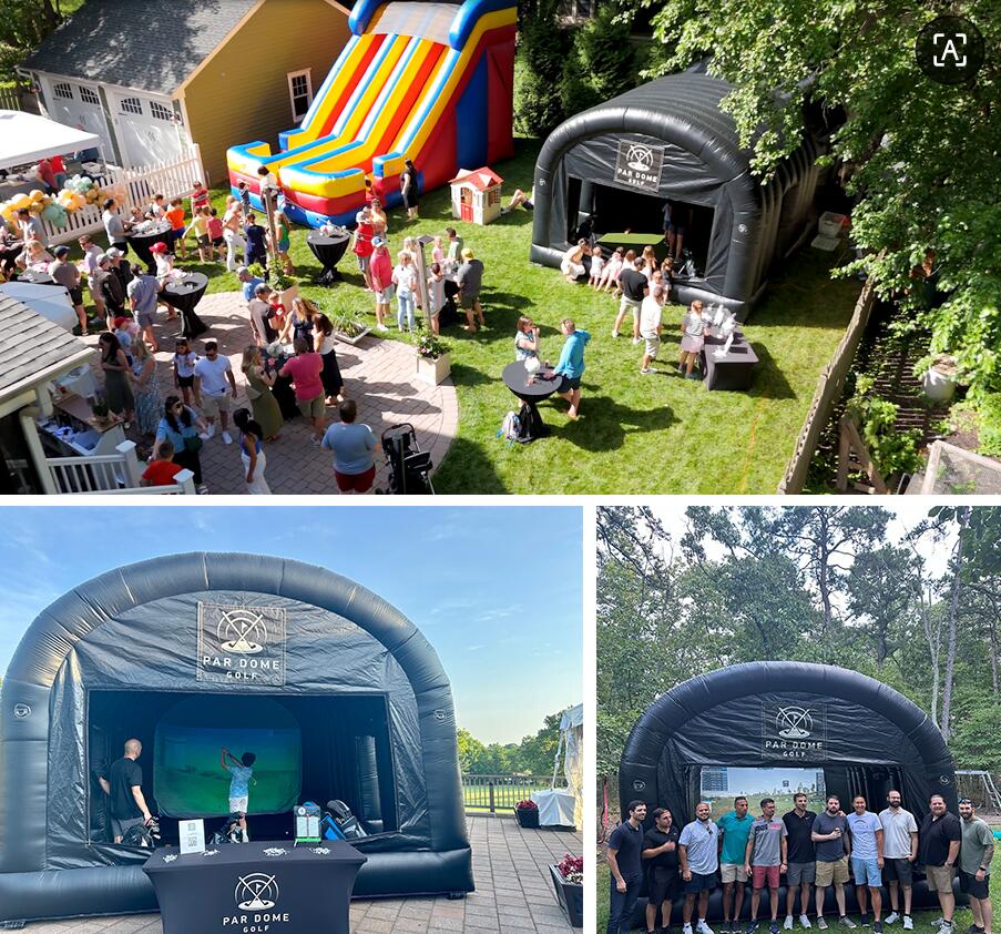 Multi Sport Inflatable Simulators Bays Enclosure Tent