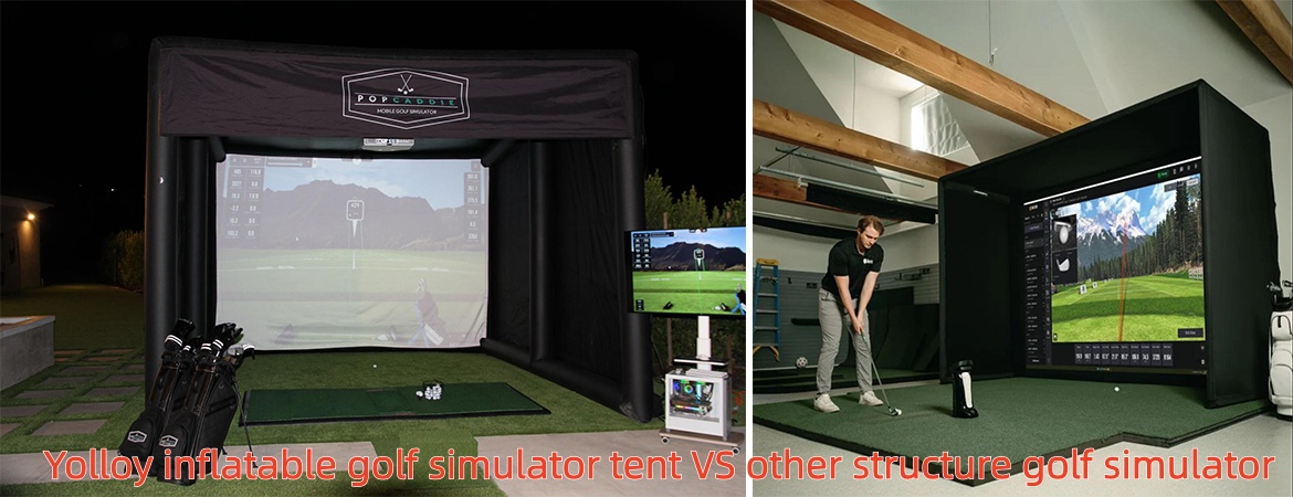 Multi Sport Inflatable Simulators Bays Enclosure Tent