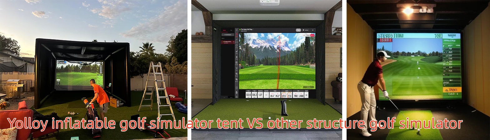 Multi Sport Inflatable Simulators Bays Enclosure Tent
