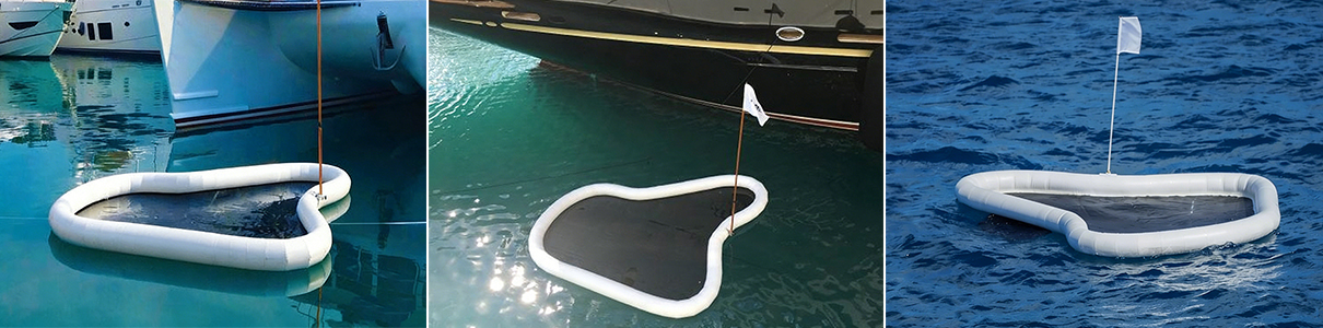 Inflatable Yacht Golf Floating Water Toys greens