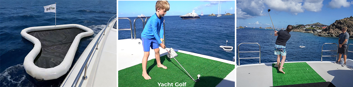 Inflatable Yacht Golf Floating Water Toys greens