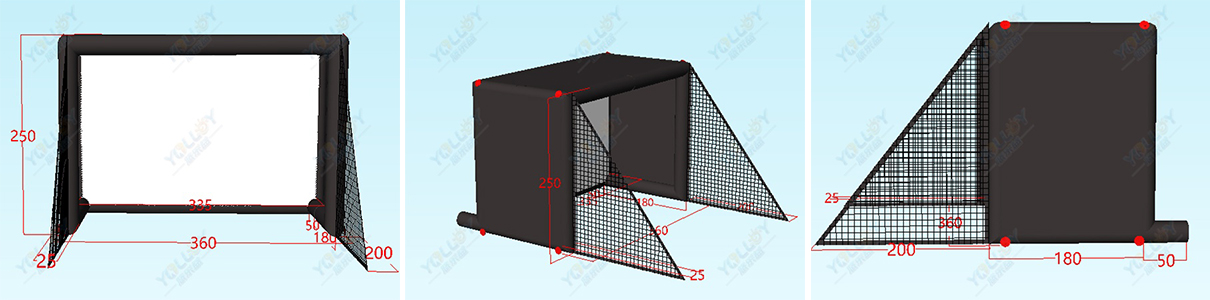 Yolloy Inflatable Golf Simulator Enclosure for sale